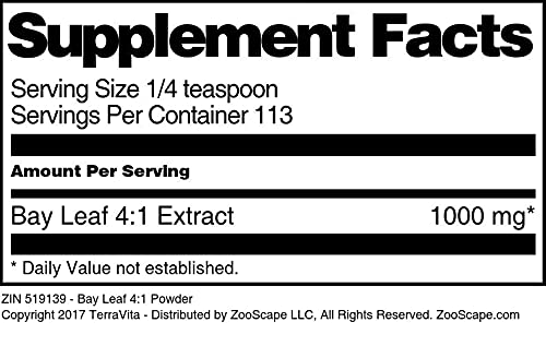 Bay Leaf 4:1 Powder (4 oz, ZIN: 519139)