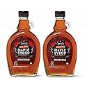Specially Selected 100% Pure Maple Syrup Grade A Amber Color, Rich Taste 12.5fl oz 370ml (Two Bottles)