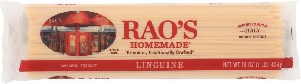 Rao's Homemade Premium, Traditionally Crafted Linguine 16oz 454g (Two Bags)