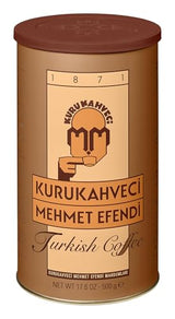 KURUKAHVECI MEHMET EFENDI Turkish Coffee, 100% Arabica, Finely Roasted Ground Coffee for Cezve, Rich Aroma, Medium, Authentic Turkish Coffee Tradition