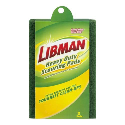 SCOURING PADS GRN 3 PK