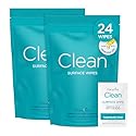 Clean Wipes | Surface Cleaning Wipes | Individually Wrapped Travel Wipes | All Purpose Cleaning Wipes | Airplane Travel Essentials | Travel Cleaning