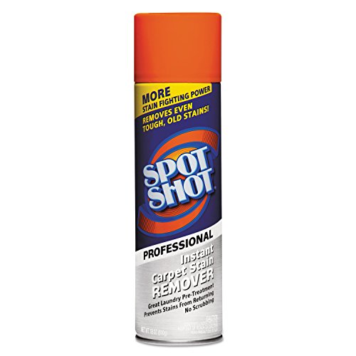Spot Shot Professional Instant Carpet Stain Remover, 18oz Spray Can, 12/Carton