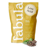 Fabula Organic Decaf Coffee Beans - Swiss Water Process - Low Acid Whole Bean Coffee - Medium Roast - Mold Free, Non-GMO & Single Origin - 12 oz