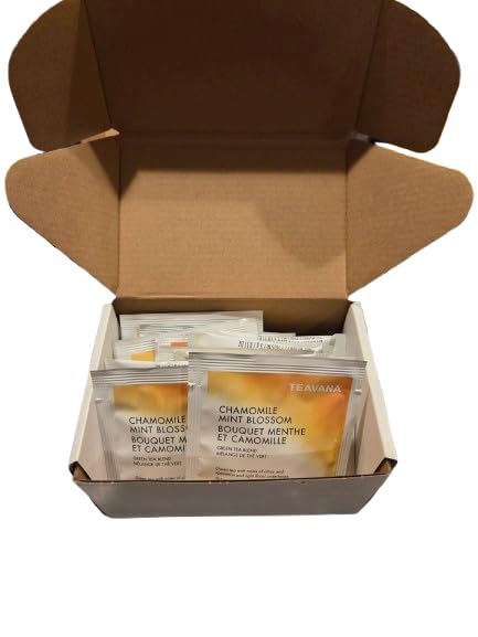 Chamomile Mint Blossom Herbal Tea Sachet, 24 count, with KK&A Collection Box- Perfect for your Tea and Lattes
