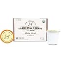 Grounds & Hounds Single Serve Organic Coffee Pods - K Cup Coffee Pods Compatible with Keurig, Dark Roast Coffee K Cups, Recyclable Coffee Pods, Alpha