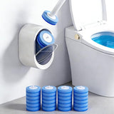 SOPAMI Disposable Toilet Cleaning System, Toilet Wand Kit with 16 Refills, 17-Inch Handle, Wall-Mounted or Floor-Standing Holder for Routine Bathroom