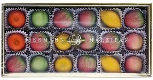 Biermann Marzipan (ASSORTED FRUIT) GIFT BOX (GOLD) [FOOD]
