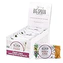 Big Spoon Roasters Figgy Chai Nut Butter Bars - Low Carb, High Protein Bars w/Pea Protein - Vegan Energy Snacks w/Peanut & Almond Butter