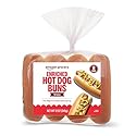 Amazon Grocery, White Enriched Hot Dog Buns, 12 Oz, 8 Ct