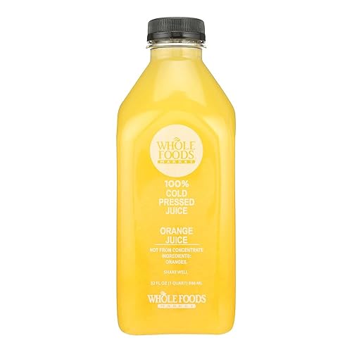 Whole Foods Market, Cold Pressed Orange Juice Organic, 32 Fl Oz