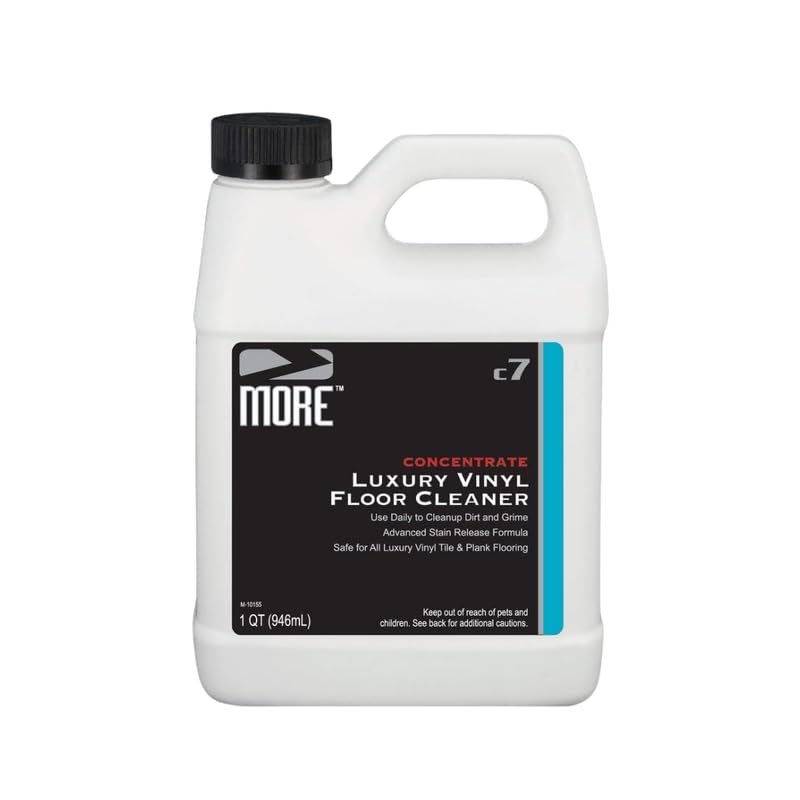 MORE Luxury Vinyl Floor Cleaner - Water-Based Surface Care Concentrate - For Kitchen and Bathroom Floors - Daily No-Rinse Cleaner - Unscented - pH