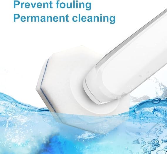 50pcs Disposable Toilet Wand Refills, Upgraded Wand Heads Compatible with Clorox Toilet Brush for Bathroom Cleaning