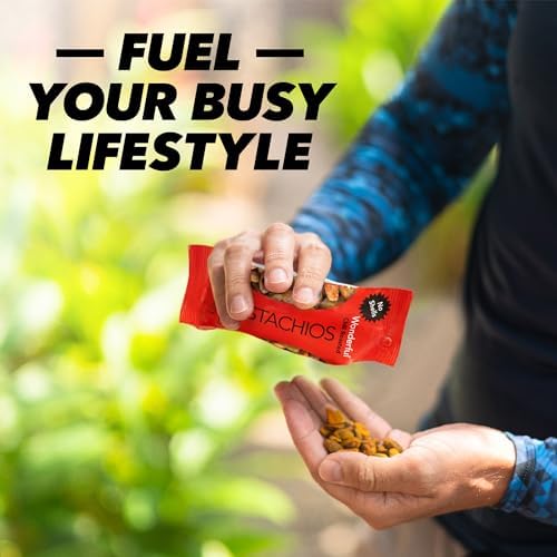 Wonderful Pistachios No Shells, 3 Flavors Mixed Variety Pack of 9 (0.75 Ounce), Roasted & Salted Nuts (4), Chili (3), Honey (2), Protein Snacks