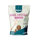 BLUE GREEN ORGANICS Organic Agave Sugar Crystals - Natural Low Glycemic Sweetener - Vegan, Gluten Free - Plant Based Sugar Alternative - 0.77 lb