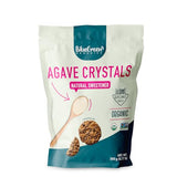 BLUE GREEN ORGANICS Organic Agave Sugar Crystals - Natural Low Glycemic Sweetener - Vegan, Gluten Free - Plant Based Sugar Alternative - 0.77 lb