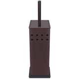 Blue Donuts Toilet Brush and Holder, Toilet Bowl Brush for Bathroom, Toilet Cleaner, Odor Free, Bronze