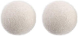 2Pcs Wool Dryer Balls, Natural Fabric Softener Alternative, Reusable Laundry Balls for Static and Wrinkle Reduction