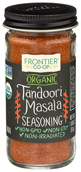 Frontier Co-op Organic Tandoori Masala Seasoning, Paprika, Cumin, Coriander, Garlic, Ginger, Cardamom Spice Blend | 1.8 Ounce (Pack of 1)