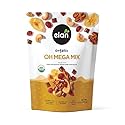Elan Organic Oh Mega Mix, 4.8 oz, Vegan Dark Chocolate, Dried Fruits (Cranberries & Banana Chips), Nuts (Chia Walnuts & Roasted Cashews), Non-GMO
