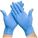 NU-SET Safety | Disposable Nitrile Gloves | Set of 100 Latex & Powder Free Multi Purpose Disposable Gloves (Medium)