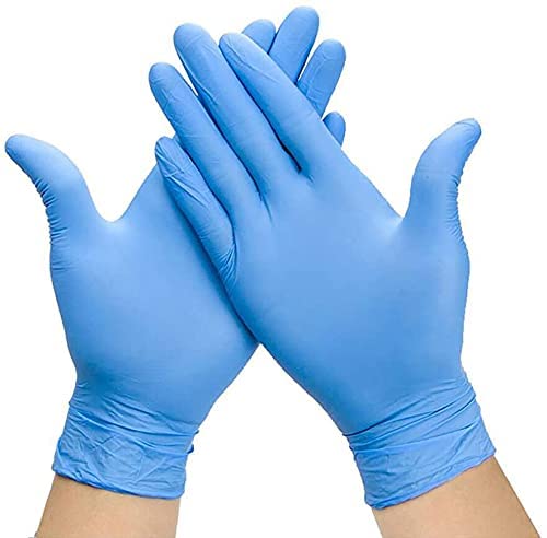 NU-SET Safety | Disposable Nitrile Gloves | Set of 100 Latex & Powder Free Multi Purpose Disposable Gloves (Medium)