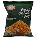 Swad Farali Chivda Spicy (A Spicy Potato Based Snack with Nuts) - 10oz., 283g. (Pack of 2)