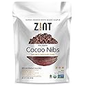 Zint Organic Cacao Nibs (8 oz): Fair Trade, Paleo-Certified, Organic, Non GMO, Anti Aging Antioxidant Superfood, Gluten Free Cocoa Cacao Beans
