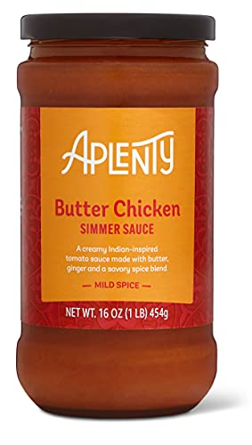Amazon Brand - Aplenty, Butter Chicken Simmer Sauce, 16 oz