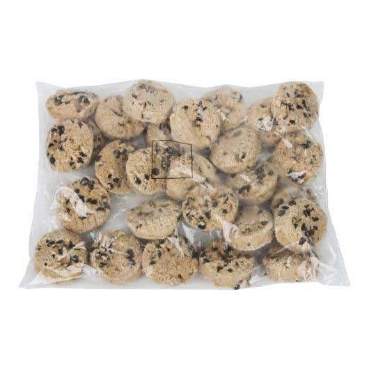 Otis Spunkmeyer Gourmet Chocolate Chip Cookie Dough, 3 oz Pre-Portioned, Ready-to-Bake, Bulk 107 Count Case for Food Service