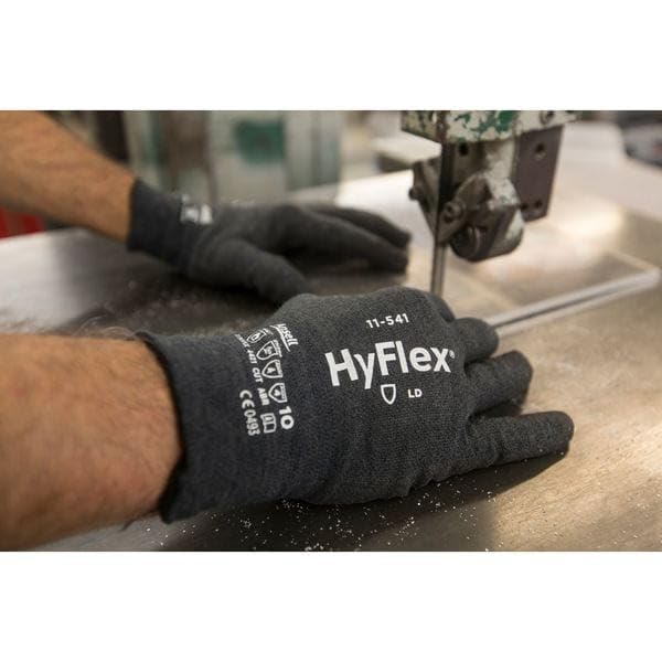 Ansell 11-541-11 Size 11 HyFlex 18 Gauge Kevlar/Stainless Steel/Nylon Cut Resistant Gloves With Nitrile Coated Palm
