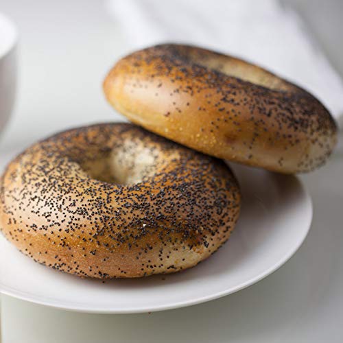 12 Fresh Hand-rolled New York City Bagels (Poppy)