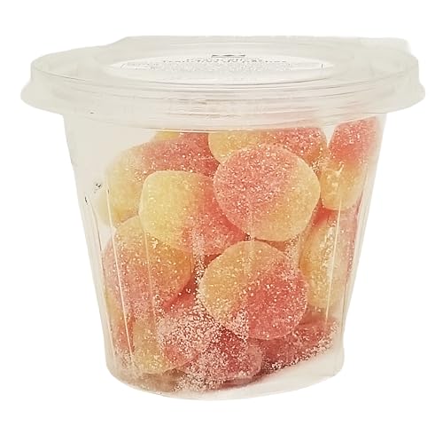 Candy Kingdom Peach Slices Gummies Mini Tub - 225g/7.9 oz