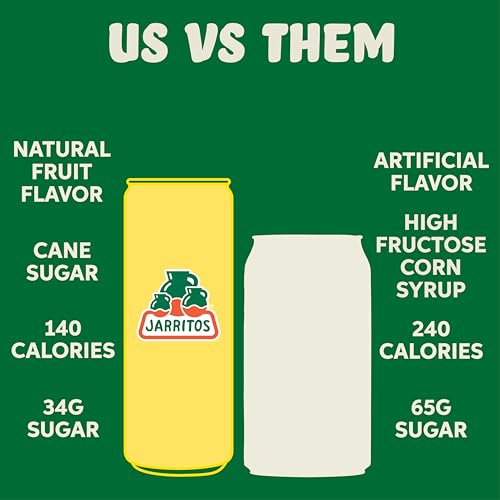 Jarritos - Mexican Soda Soft Drinks, Pineapple (12 oz, 355ml) 24 Cans (3 Boxes of 8) - Real Cane Sugar - 0g Fat - Made in Mexico - Natural Flavor Soda