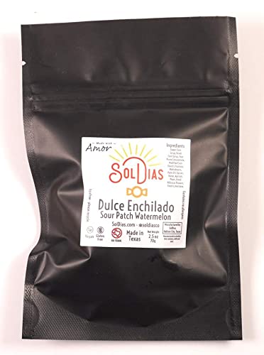 Dulces Enchilados Sour Patches Watermelon, Fruit Candy with Mexican Chamoy, 2.5 oZ