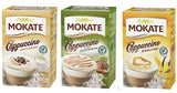 MOKATE CAPPUCCINO 3 PACK x 160 g (5.64 oz) Hazelnut, Vanilla, Cream. Product of Poland.