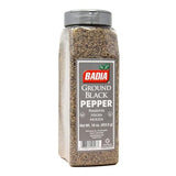 Badia Ground Black Pepper, 16 oz - Pure, Bold & Aromatic Spice for Cooking, Grilling & Seasoning