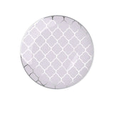 LUXE PARTY NYC Plastic 30 Pack Dinnerware Plates | Disposable| 10.25" | Dinner Plate | Dinner | Buffet| Partyware| Party Supplies | Holidays | Sliver