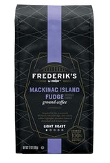 Frederik's Mackinac Island Fudge Ground Coffee 12 oz Resealable Bag 100% Arabica Beans Light Roast