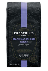 Frederik's Mackinac Island Fudge Ground Coffee 12 oz Resealable Bag 100% Arabica Beans Light Roast