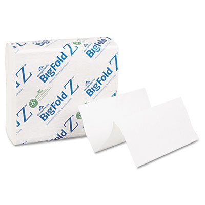 BigFold® - Z C-Fold Replacement Paper Towels, 8 x 11, White, 260/Pack, 10/Carton - Sold As 1 Carton - Towels dispense singly and fully open for more