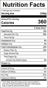Sugar Free Dark Chocolate Chips, (1lb Resealable Zip Lock Bag)