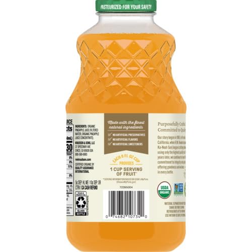 R.W. Knudsen Family Organic Pineapple Juice, 32 Ounces