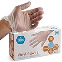 MedPride General Purpose Powder-Free Vinyl Gloves, Medium, Box/100