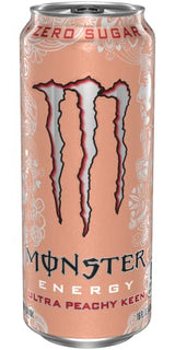 Monster Energy Ultra Peachy Keen, Sugar Free Energy Drink, 16oz