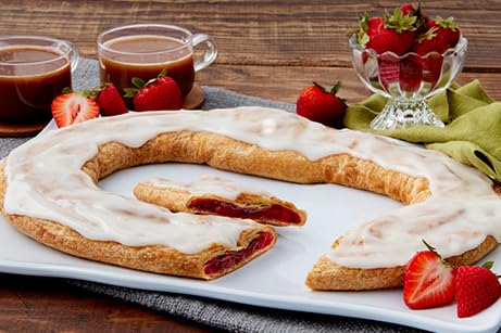 Strawberry Kringle-Racine Danish Kringles