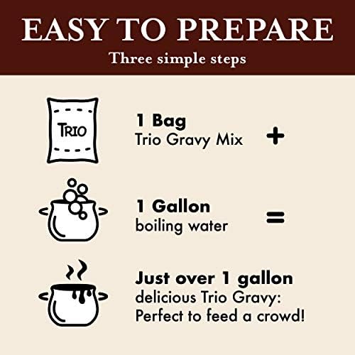 Trio Chicken Gravy Mix, Just Add Water, 22.6 oz Bag