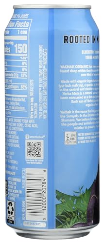 Yachak Organic Organic Berry Blue Yerba Mate Energy Drink, 16 FZ