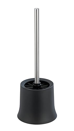 Basic Toilet Brush, Toilet Bowl Cleaner Brush with Holder, Toilet Bowl Brush, Toilet Brush with Holder, Plastic, Weiß, Dimensions 5.5 x 15 x 5.5 in