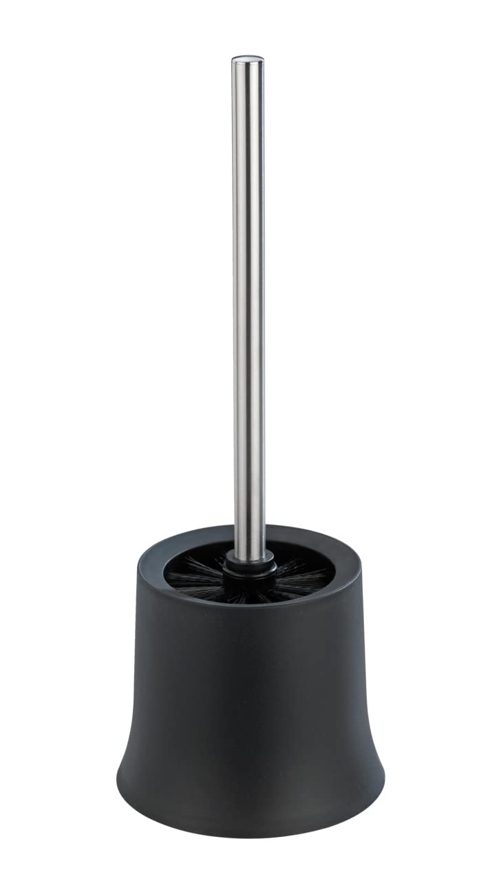 Basic Toilet Brush, Toilet Bowl Cleaner Brush with Holder, Toilet Bowl Brush, Toilet Brush with Holder, Plastic, Weiß, Dimensions 5.5 x 15 x 5.5 in